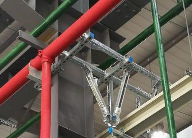 夏县该抗震支架的整体式支吊架结构协调性好